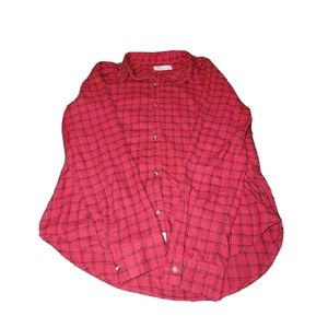 Hollister Red Button Down Flannel